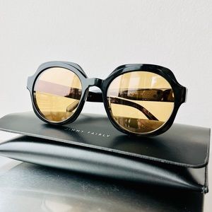 Jimmy Fairly x Rouje Fara sunglasses in black/ honey